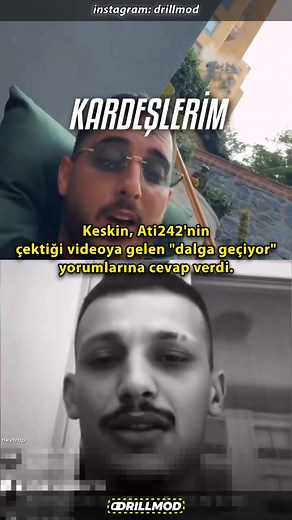 Keskin açtığı canlı yayında Ati242'nin DOMDOM Parçasını seslendirdiği videoya gelen yorumlara cevap verdi. Ne düşünüyorsunuz? @ati242official @Keskinellibes #ati242 #keskin #turkcerap #türkçerap #samsunmafia #drill #drillmod #kesfet #fyp