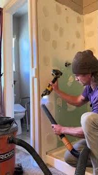 Perfect master bathroom shower demo… until the end