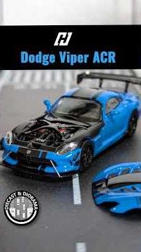 Review & Unboxing - Hone Model 1/64 Diecast Dodge Viper ACR w/ V10 Engine #diecast #mopar #hotwheels