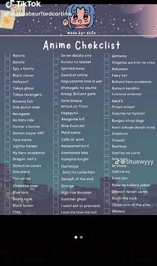 #anime #animechecklist #fyp | vampire knight