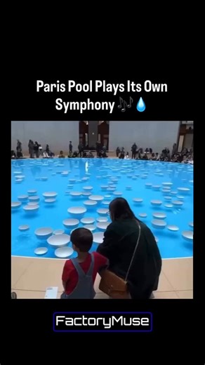 @factorymuse | ✨ In Paris, art, music, and magic come together in the most unexpected way. Inside an 18-meter pool filled with water, dozens of porcelain... | Instagram