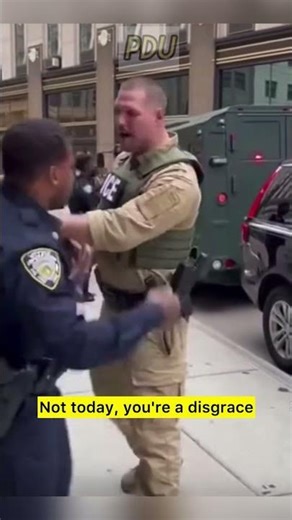 ‘That ICE Badge Means Nothing Here, You’re A Disgrace’ #viral #youtubeshorts #trending