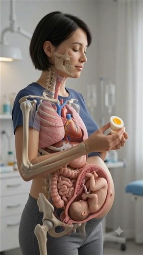 WHAT HAPPENS TO YOUR BABY WHEN YOU EAT BOILED EGGS DURING PREGNANCY? 🥚🤰 | 3D MEDICAL ANIMATION