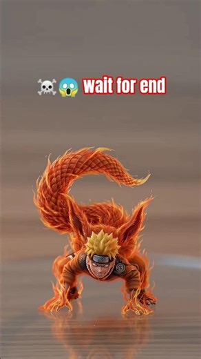 Naruto's 9-Tailed Fox Transformation #naruto #kurama #anime