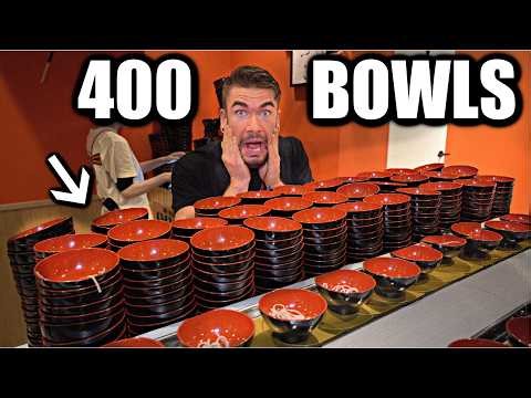 ATTEMPTING TO EAT 400 BOWLS OF NOODLES TO BEAT THIS NOODLE EATING CHALLENGE IN JAPAN