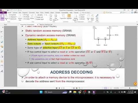 Microprocessors Lecture 5 (Memory Interface)– Study Session