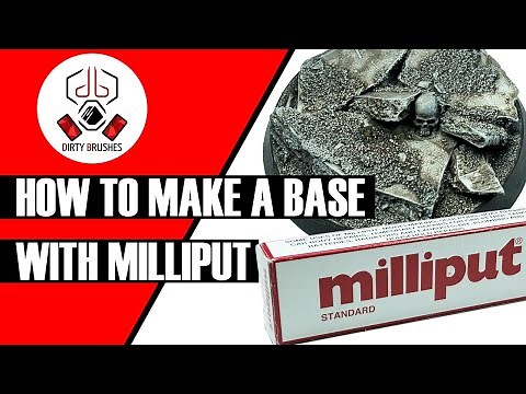 How To Make a Base For Your Miniatures Using Milliput