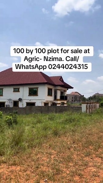 100 by 100 Plot for Sale at Agric-Nzima