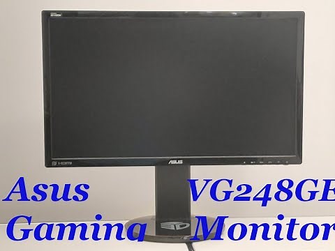 Unboxing und Test des Gaming Monitors Asus vg248qe 1m Reaktionszeit und 144 Hz mit Lautsprechen