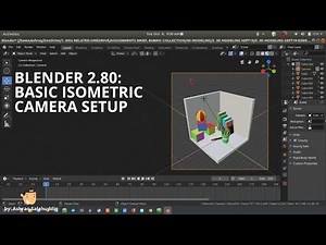 13. BLENDER 2.80: VERY BASIC ISOMETRIC CAMERA SETUP