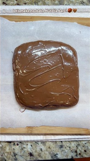 No-bake Nutella bars! 🌰🤎 #viral #ytshorts #share #baking #subscribe #fyp #shorts #like #video #yt