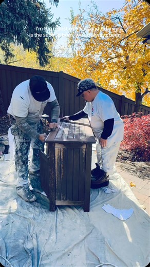 Mya-Lisa Ludwig | My brother Adam’s second time working with my husband, Chris! 💙 We own a painting business and decided to include Adam on some of our jobs.... | Instagram