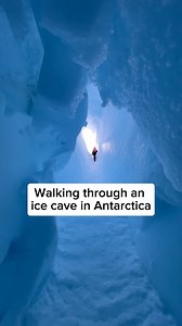 Walking through a huge ice cave in Antarctica with crunchy snow ASMR | Matty Jordan Antarctica