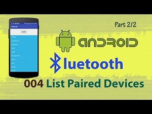 004 : List Paired Devices 2/2 : Android studio bluetooth communication