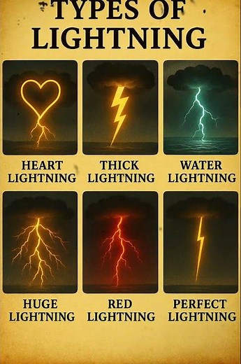 Types of Lightenings #lightening #edit #phonk #funk