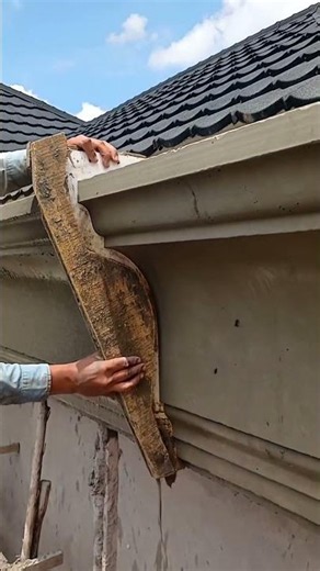 How to Make Manual Concrete Cornice #satisfying #art #construction #shorts