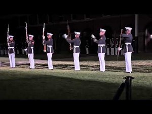 USMC silent drill platoon practice