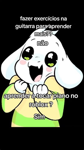 Aprender a tocar piano no Roblox com Undertale
