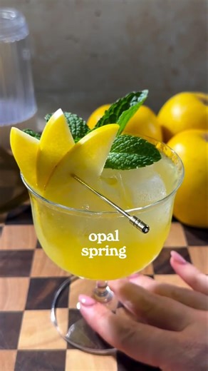 The Ultimate Spring Mocktail: Opal Spring 🍏✨ #OpalApples #MocktailRecipe #SpringDrinks #NonAlcoholic