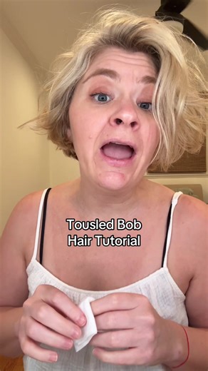 Easy Tousled Bob Hair Tutorial