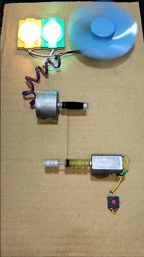 New Rope pulled generator ° DC Motor #dcmotor #tech #shorts