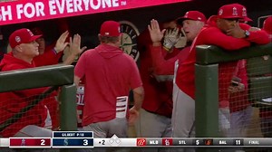 O'Hoppe gets us on the board! 💥 #GoHalos | Los Angeles Angels