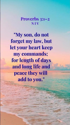 Proverbs 3:1- 2 #bibleverse #motivation #quotes #like #love #life #live