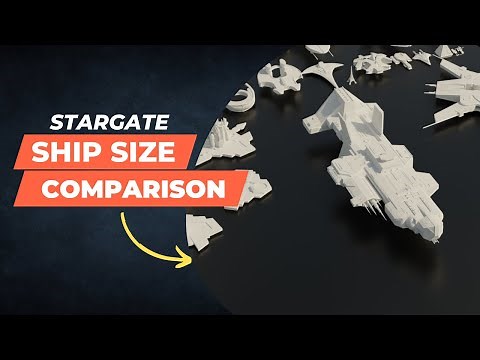 Stargate Ship 🚀 Size Comparison