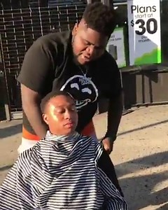9M views · 42K shares | I'm out here giving haircuts out right at the bus stop  @theshiggyshow #FATBOYGANG | Fatboy SSE | Facebook