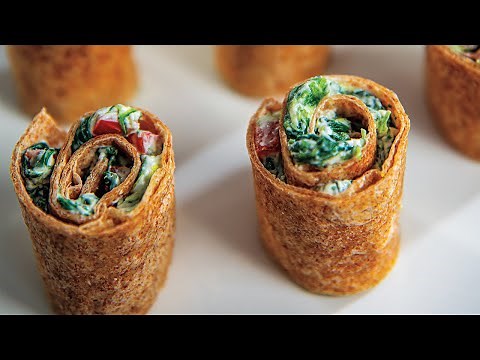 How to Make Spinach Dip Roll Ups