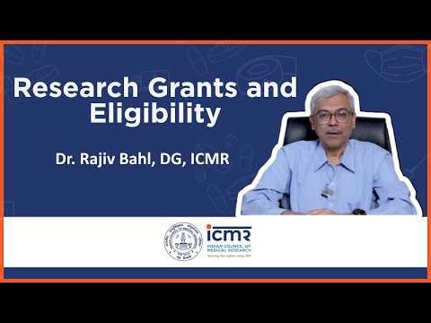 ICMR Research Grants Explained | Learn about funding opportunities with Dr. Rajiv Bahl, DG, ICMR
