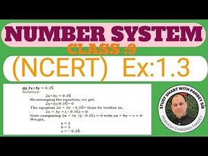 NUMBER SYSTEM (NCERT) EXERCISE: 1.3