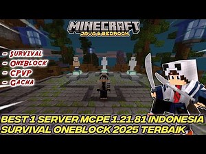 TOP 1 MINECRAFT SERVER 1.21.81 INDONESIA SURVIVAL 2025 TERBAIK - MINECRAFT SERVER INDONESIA