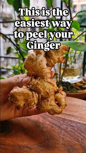 Ginger Peeling Hack That Actually WORKS | How to Peel Ginger Easily Without Knife or Peeler