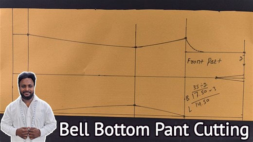 Bell Bottom Pant Cutting #bellbottoms #fashion #Pants | AMINA Boutique
