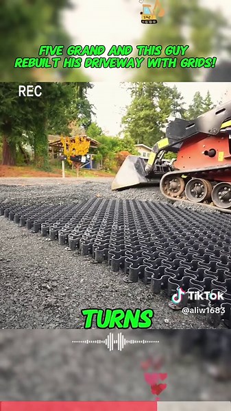 Rebuilding Driveways with Plastic Gravel Grids