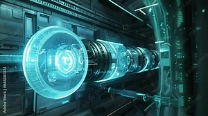 We reach the engine room where the powerful propulsion system keeps the station in orbit and maneuverable throughout space.