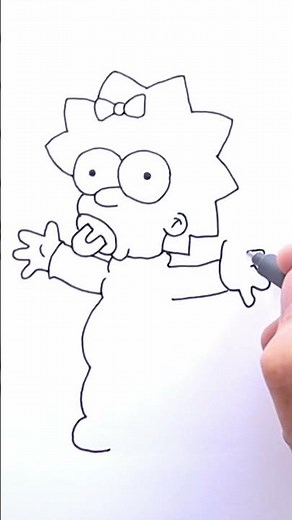 Let's draw Maggie Simpson