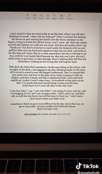 it just won’t come off #poetry #prose #poetrytok #writingtok #writing #poem