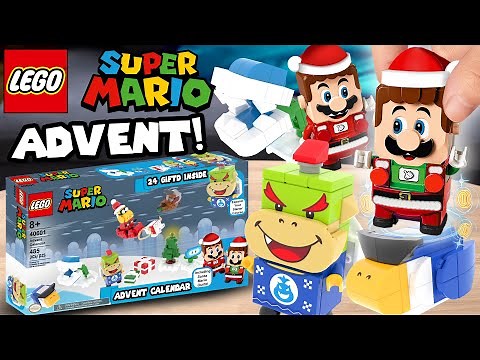 NEW LEGO Super Mario ADVENT CALENDAR 2021! | SANTA MARIO and LUIGI?! | Custom Mario Set