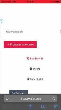 Comment ajouter une carte dans Wallet.