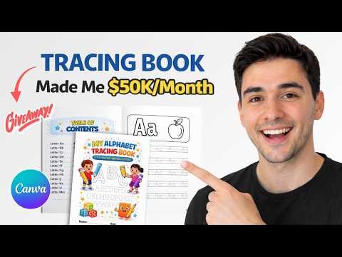 I Made a Kids Tracing Book in Canva (No Drawing Required!)