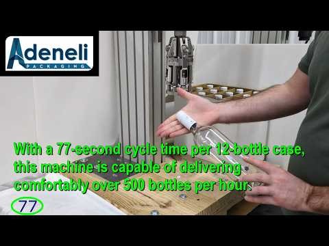 CapR BenchTop Full Case Semi Automatic Capping with CapR easy removal demonstration