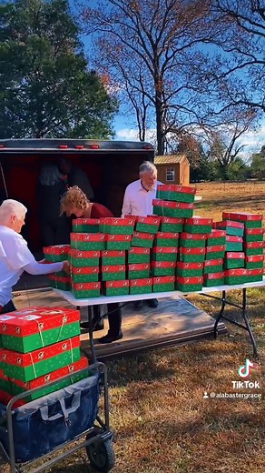We are honored to be part of this special church - Historic White Marsh Church!#operationchristmaschild #operationchristmaschild2025 | Alabaster Grace Ministries