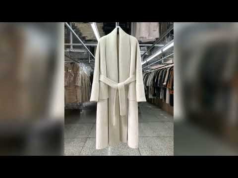 A must-have product #New Women Bathrobe Style Double Sided Wool Coat Loose Big Turn-Down Collar Lo