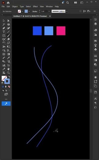 How to Create Smooth Curved Lines in Adobe Illustrator | Easy Vector Curve Tutorial for Beginners
