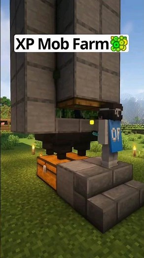 Easy MOB XP Farm Tutorial in Minecraft Bedrock 1.21! (Without Mob Spawner) #shorts