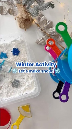 Try this fun activity making snow! ☃️