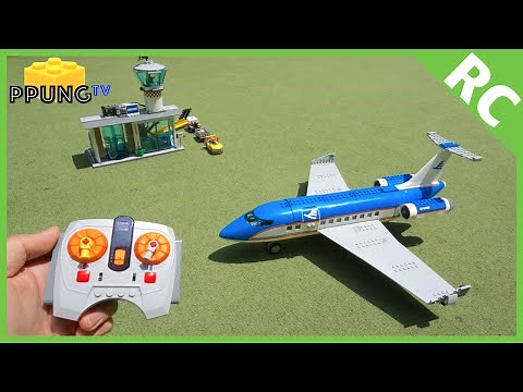 LEGO 60104 RC Motorized Airplane & Airport Passenger Terminal by 뿡대디