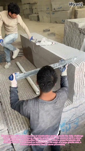 How to Move Heavy Granite Slabs: The Rolling Pipe Method for Stone Masonry